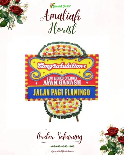 Bunga Papan Congratulation di Lelea